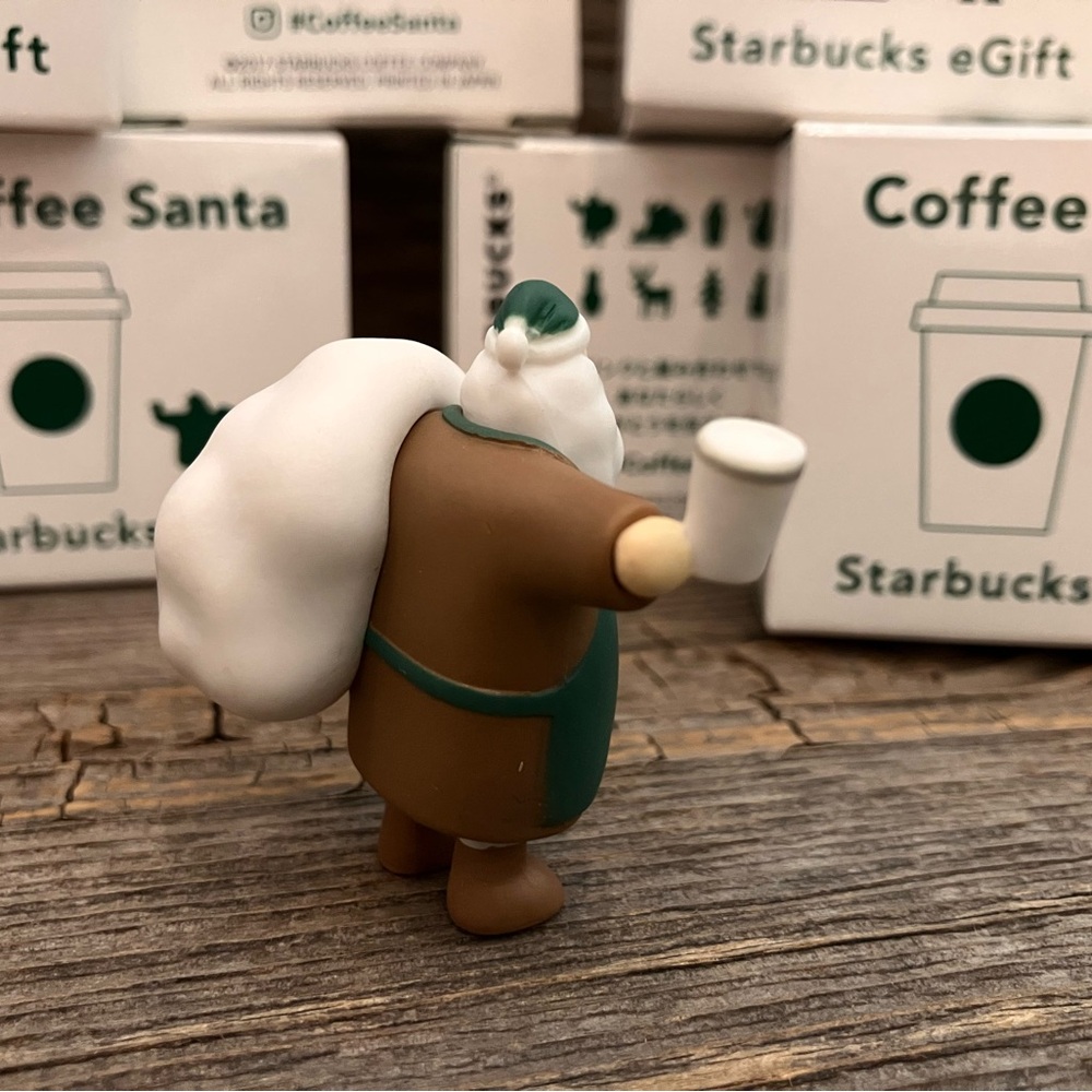 Starbucks 2017 JAPAN Christmas Coffee Santa eGift Figures HTF - Picture 6 of 16